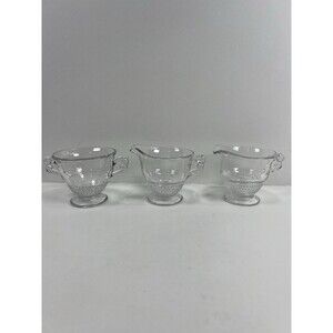 Duncan Miller Vintage Teardrop Cream/Sugar Set w/1xtra Creamer Mid Century Chic